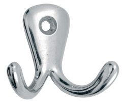 Kanhaak Dubbel 40mm aluminium glans nikkel