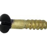 Houtschroef (4 stuks) 4,0x30 mm mat zwart