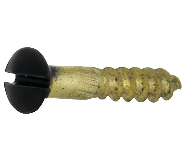 Houtschroef (4 stuks) 4,0x30 mm mat zwart