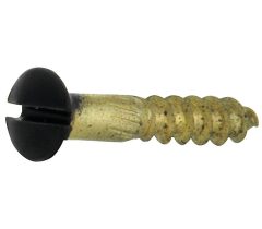 Houtschroef (4 stuks) 3,5x12 mm mat zwart