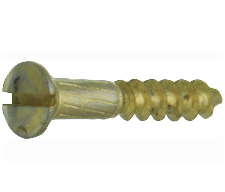 Houtschroef (4 stuks) 3,5x25 mm messing ongelakt