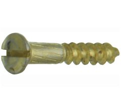 Houtschroef (4 stuks) 3,5x12 mm messing ongelakt