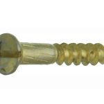 Houtschroef (4 stuks) 2,5x12 mm messing ongelakt