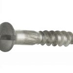 Houtschroef (4 stuks) 3,5x12 mm mat nikkel ongelakt