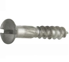 Houtschroef (4 stuks) 3,0x16 mm mat nikkel ongelakt