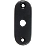 Slot afdekrozet open mat zwart