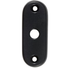 Slot afdekrozet open mat zwart