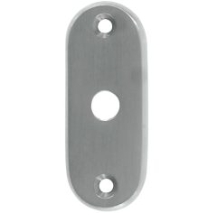 Slot afdekrozet open mat chroom