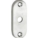 Slot afdekrozet open mat nikkel ongelakt