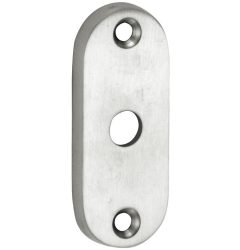 Slot afdekrozet open mat nikkel ongelakt