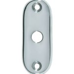 Slot afdekrozet open glans chroom