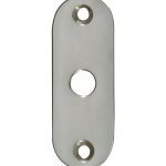 Slot afdekrozet open glans nikkel