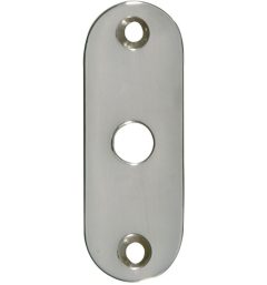 Slot afdekrozet open glans nikkel