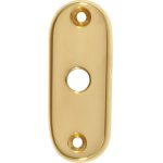 Slot afdekrozet open messing gelakt