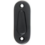 Slot afdekrozet met klep mat zwart