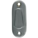 Slot afdekrozet met klep mat chroom