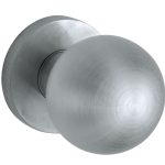 Knopkruk op geveerd rozet Kogel 50mm/Vivo mat chroom