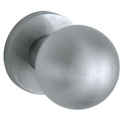 Knopkruk op geveerd rozet Kogel 50mm/Vivo mat chroom