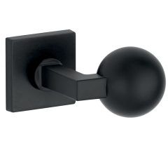 Knopkruk op geveerd rozet verdekt Bauhaus mat zwart