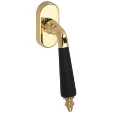 Draaikiepgarnituur Antique ebben/Elegant messing gelakt