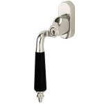 SKG2 Draaikiepgarnituur afsluitbaar Antique ebben/Smal Links glans nikkel