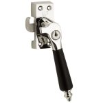 SKG Raamsluiting Met Sluitplaat Rechts Antique ebben glans nikkel