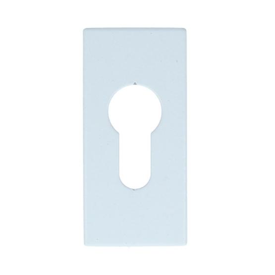 Cilinderplaatje SQUARE LSQBY32 rechthoekig Wit