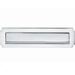 Briefplaat Art-Nouveau glans chroom