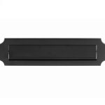 Briefplaat Art-Nouveau mat zwart