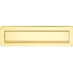 Briefplaat Art-Nouveau messing PVD