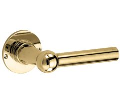 Deurklink op ongeveerd rozet Chemin de Fer 100mm messing ongelakt