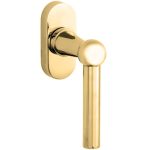 Draaikiepgarnituur Chemin de Fer/Elegant messing ongelakt