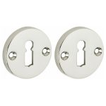 Set van twee sleutelplaatjes Elegant BB glans nikkel