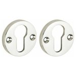 Set van twee PC-Plaatjes Elegant BB glans nikkel