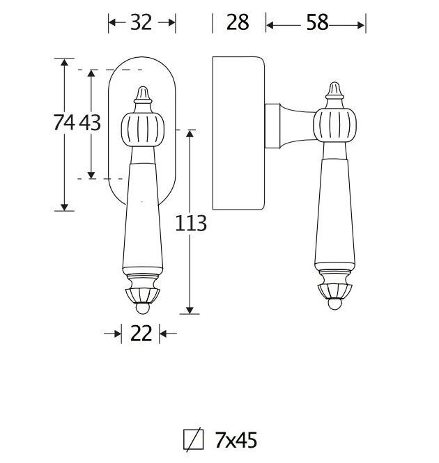 SKG2 Draaikiepgarnituur afsluitbaar Nouveau/Elegant messing gelakt - Afbeelding 2