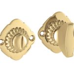 WC-Sluiting 5-8 mm Elegant/Nouveau messing gelakt