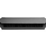 Tochtklep Art-Nouveau mat zwart