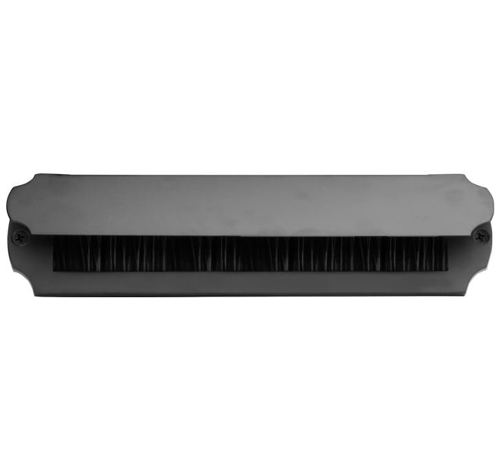 Tochtklep Art-Nouveau mat zwart