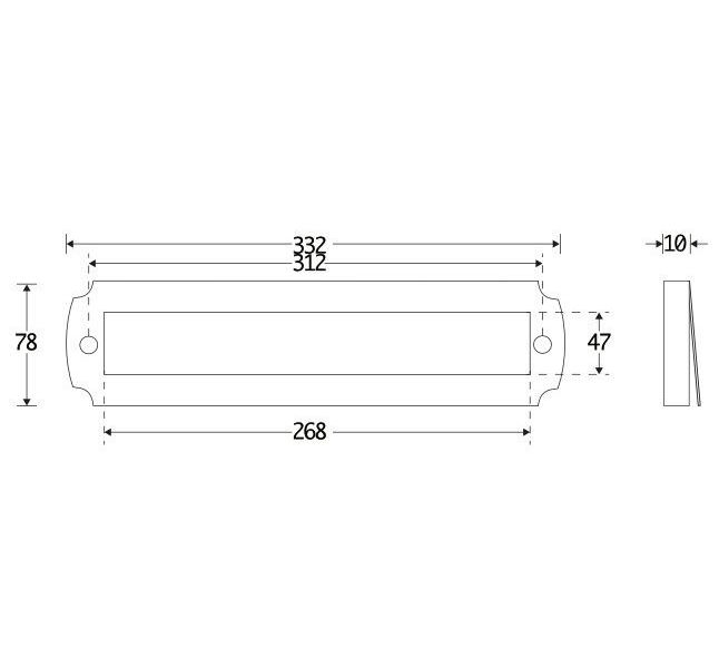 Tochtklep Art-Nouveau glans nikkel - Afbeelding 2