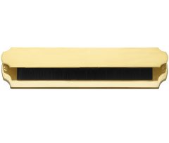 Tochtklep Art-Nouveau messing ongelakt