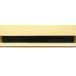 Tochtklep Art-Nouveau messing gelakt