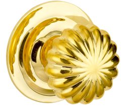 Voordeurknop Nouveau 125mm messing PVD