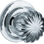 Voordeurknop Nouveau 125mm glans chroom