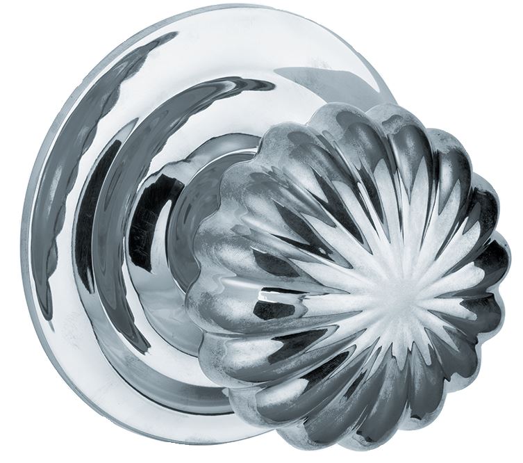 Voordeurknop Nouveau 125mm glans chroom