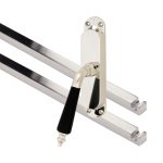 Kruk-espagnolet Antique ebben Links glans nikkel Inclusief 2 Stangen