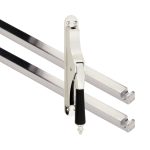 Pomp-espagnolet Antique ebben glans nikkel Inclusief 2 Stangen