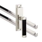 Kruk-espagnolet Dual Rechts glans nikkel Inclusief 2 Stangen