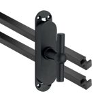 Kruk-espagnolet Chemin de Fer mat zwart Inclusief 2 Stangen