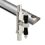 Kruk-espagnolet Nouveau ebben glans nikkel Inclusief 1 Stang