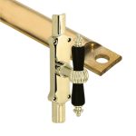 Kruk-espagnolet Nouveau ebben messing Gelakt Inclusief 1 Stang